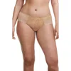 Chantelle Lingerie Fleurs Floral Embroidered Hipster Panties In Toffee Sequins