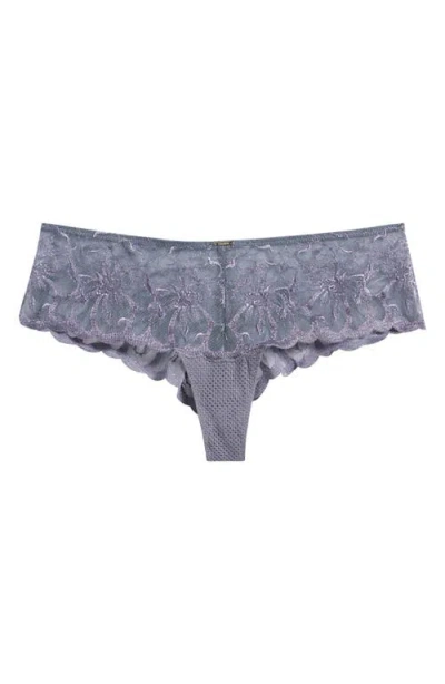 Chantelle Lingerie Fleurs Lace Hipster Panties In Gray