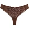 Chantelle Lingerie Fleurs Thong In Leo Print