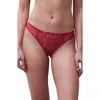 Chantelle Lingerie Fleurs Thong In Red