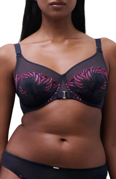 Chantelle Lingerie Legend Full Coverage Underwire Bra In Ocean Aurora