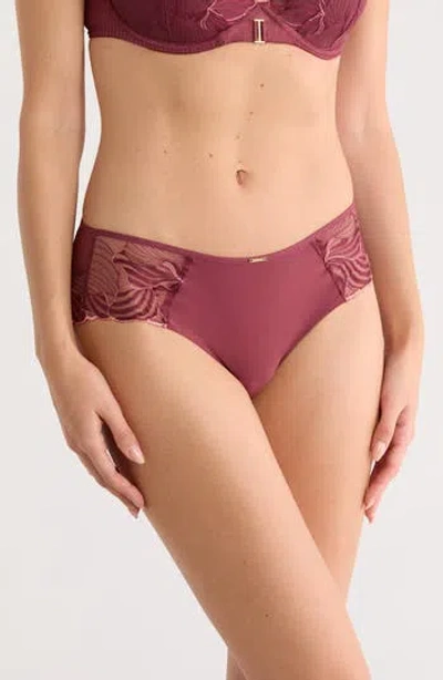 Chantelle Lingerie Legend Hipster Briefs In Burgundy