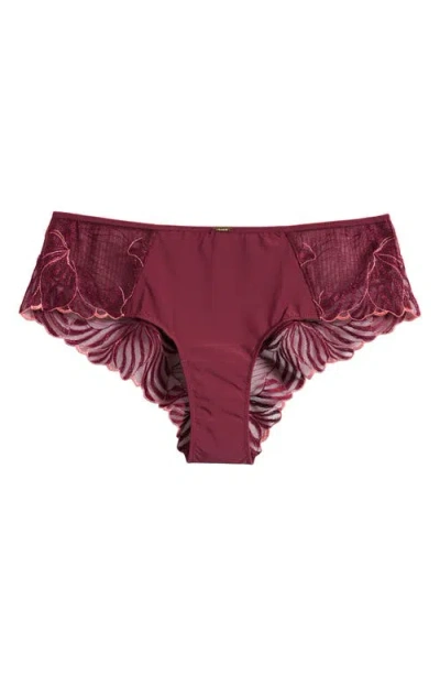 Chantelle Lingerie Legend Hipster Briefs In Burgundy