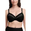 Chantelle Lingerie Lucie Lace Full Coverage Underwire Bra In Black