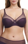 Chantelle Lingerie Norah Chic Underwire Bra In Aubergine