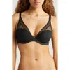 Chantelle Lingerie Norah Chic Underwire Plunge Bra In Black