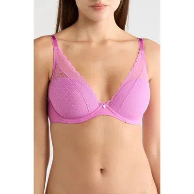 Chantelle Lingerie Norah Chic Underwire Plunge Bra In Pink