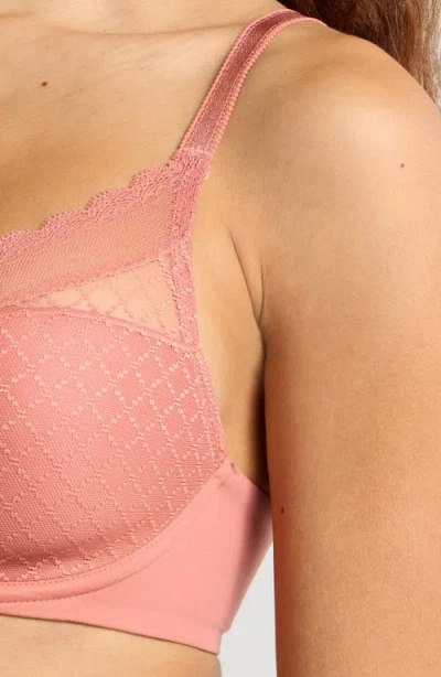 Chantelle Lingerie Norah Chic Underwire Plunge Bra In Rose Canyon