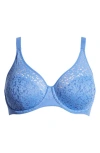 Chantelle Lingerie Norah Comfort Underwire Bra In Antoniette Blue-0p2