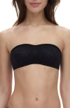Chantelle Lingerie Norah Lace Trim Bandeau Bra In Black-11
