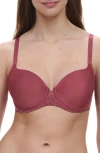 Chantelle Lingerie Norah Sweetheart Underwire T-shirt Bra In Sepia