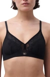 Chantelle Lingerie Origins Full Support Wirefree Bra In Black