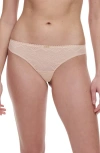 Chantelle Lingerie Origins Thong In Beige Blush