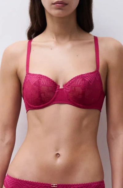 Chantelle Lingerie Origins Underwire Unlined Demi Bra In Pink