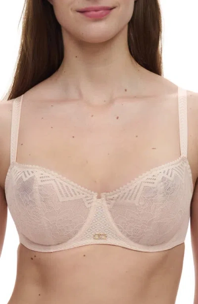 Chantelle Lingerie Origins Underwire Unlined Demi Bra In Beige Blush