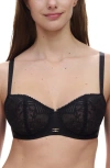 Chantelle Lingerie Origins Underwire Unlined Demi Bra In Black