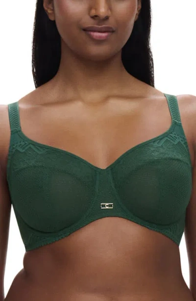 Chantelle Lingerie Origins Underwire Unlined Full Coverage Bra In Empire Green