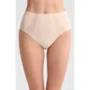 Chantelle Lingerie Pure Lace High Waist Support Briefs In Beige Blush