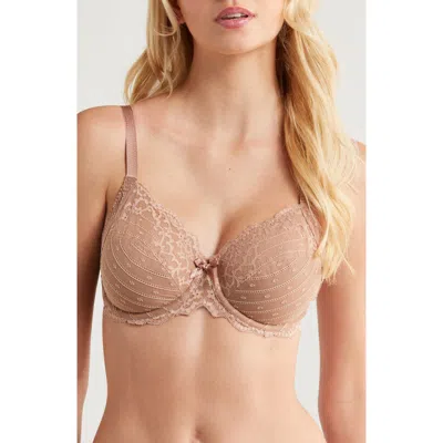 Chantelle Lingerie Rive Gauche Full Coverage Underwire Bra In Brown