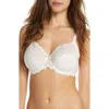Chantelle Lingerie Rive Gauche Full Coverage Underwire Bra In Cream/pink