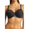 Chantelle Lingerie Rive Gauche Full Coverage Underwire Bra In Ink/grey-sr