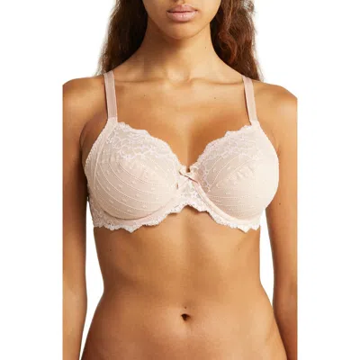 Chantelle Lingerie Rive Gauche Full Coverage Underwire Bra In Ros/waterlily Pink-ub