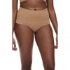 Chantelle Lingerie Smooth Comfort High Waist Briefs In Terracotta