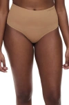 Chantelle Lingerie Smooth Comfort High Waist Thong In Terracotta