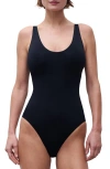 Chantelle Lingerie Smooth Comfort Sculpting Bodysuit In Black