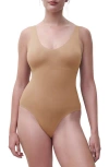Chantelle Lingerie Smooth Comfort Sculpting Bodysuit In Brown
