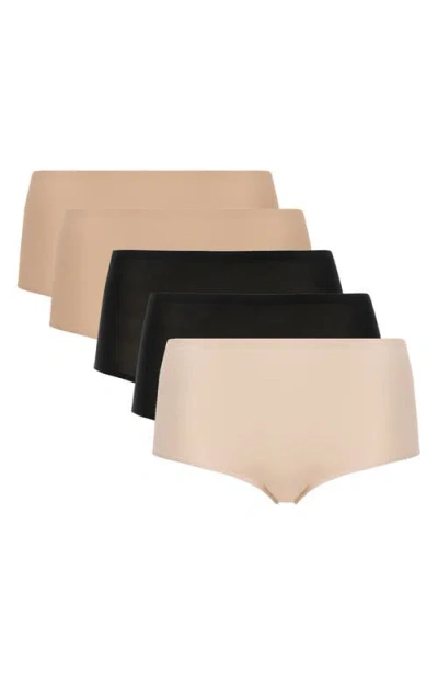 Chantelle Lingerie Soft Stretch 5-pack High Waist Briefs In Neutral