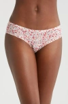 Chantelle Lingerie Soft Stretch Bikini In Ivory/ Floral Print