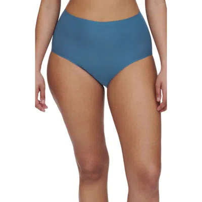 Chantelle Lingerie Soft Stretch High Waist Briefs In Blue