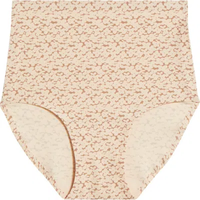 Chantelle Lingerie Soft Stretch High Waist Briefs In Norah Nude Print