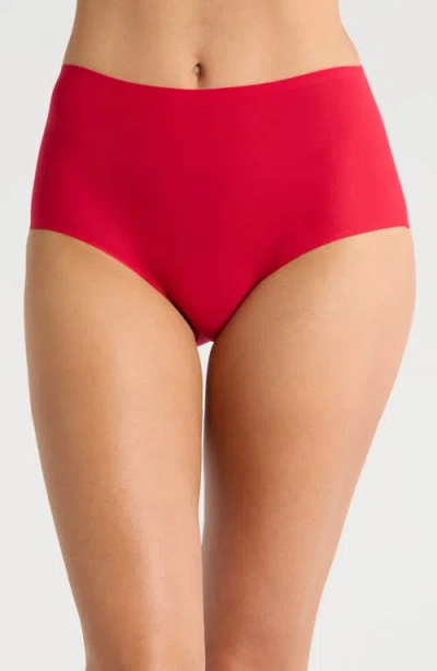 Chantelle Lingerie Soft Stretch High Waist Briefs In Red
