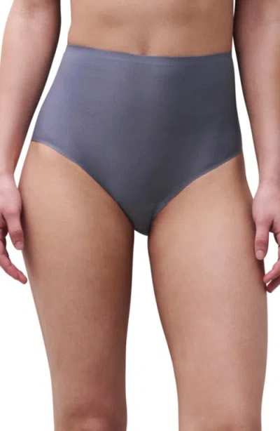 Chantelle Lingerie Soft Stretch High Waist Briefs In Slate Grey