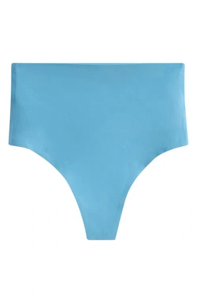 Chantelle Lingerie Soft Stretch Seamless Retro Thong In Blue