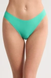 Chantelle Lingerie Soft Stretch Thong In Green
