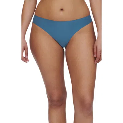 Chantelle Lingerie Soft Stretch Thong In Jeans Blue