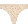 Chantelle Lingerie Soft Stretch Thong In Norah Nude Print