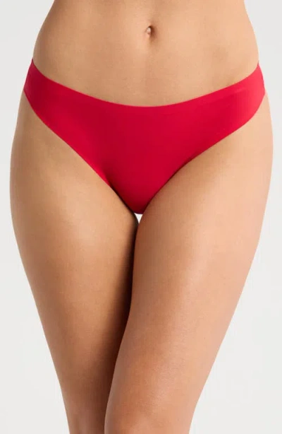 Chantelle Lingerie Soft Stretch Thong In Red