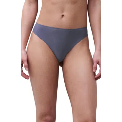 Chantelle Lingerie Soft Stretch Thong In Slate Grey