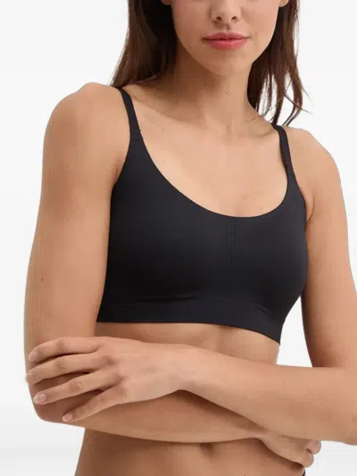 Chantelle Logo-underband Sports Bra In Black