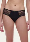 Chantelle Low-rise Lace Hipster Briefs In Black