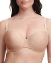 Chantelle Lucie Lace Demi Memory Foam T-shirt Bra In Sirrocco