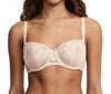 Chantelle Champs Elysses Lace Unlined Demi Bra In Brown