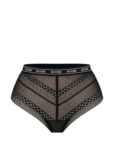 Chantelle Mesh-panelled Logo-waistband Briefs In Animal Print