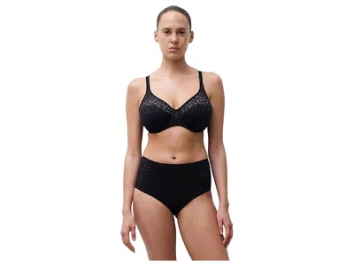 Chantelle Norah Full Coverage Unlined Molded Bra In Black