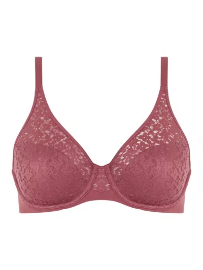 Chantelle Norah Full Coverage Unlined Molded Bra Womens Rust Underwire Gbo589 In Pink