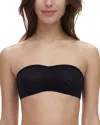 Chantelle Nora Strapless Floral Lace Bra In Black